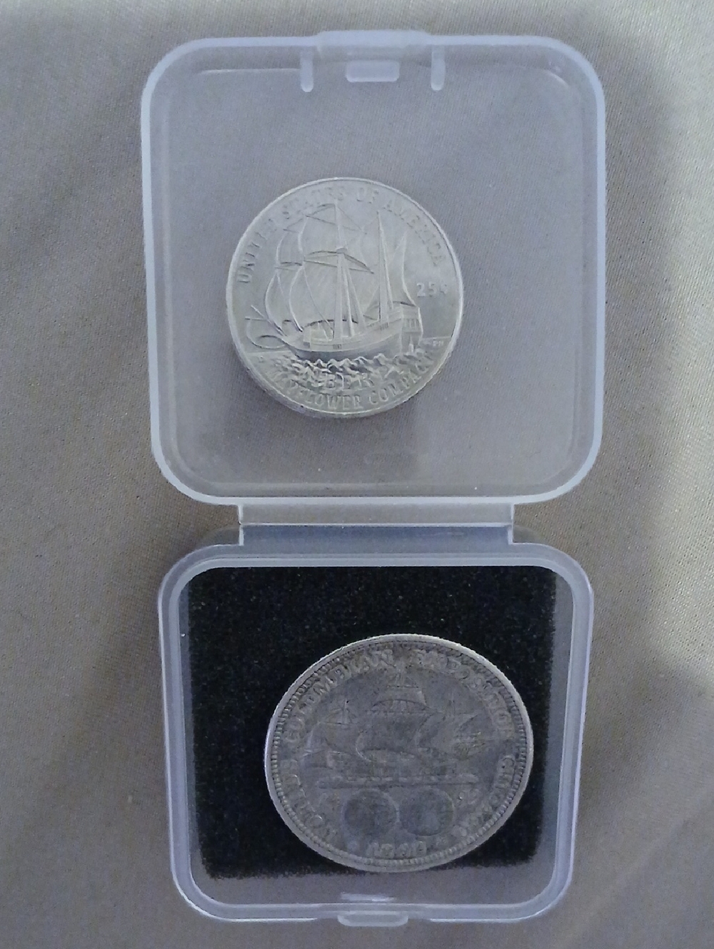 2 RARE COINS 1892 SILVER 50C & 2026 25C COIN SET